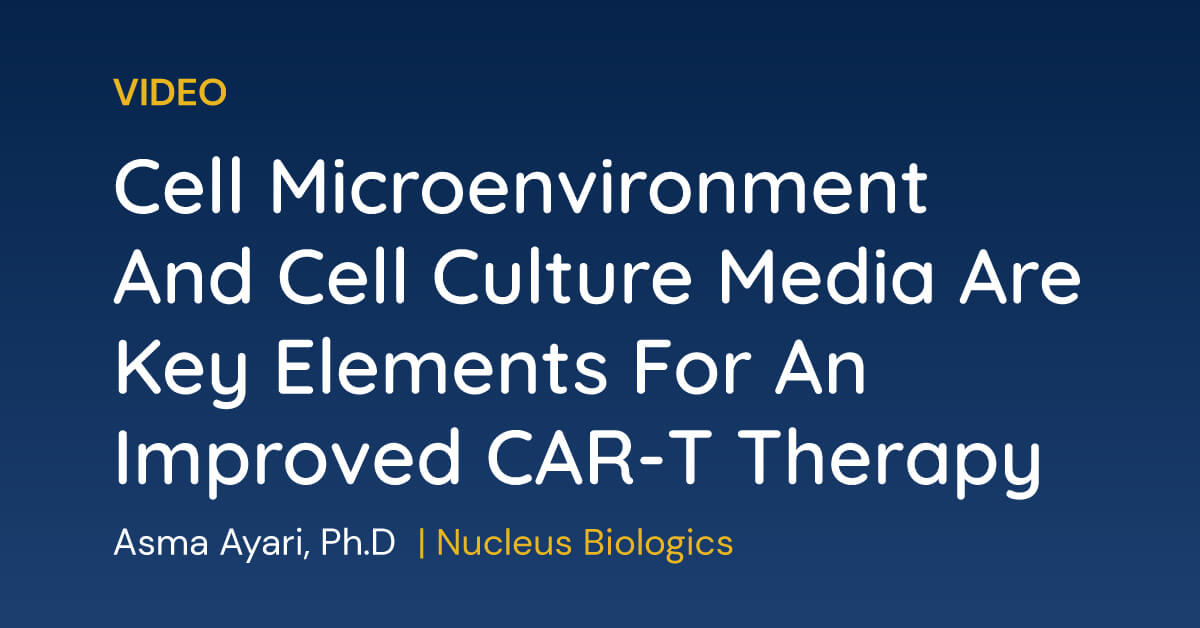 Cell Microenvironment And Cell Culture Media Are Key Elements For An Improved